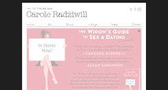 Desktop Screenshot of caroleradziwill.com